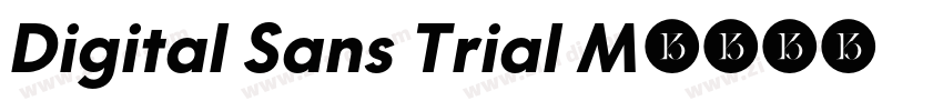 Digital Sans Trial M字体转换